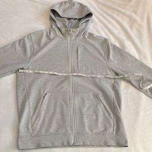 lululemon athletica Light Gray Zip-Up Hoodie